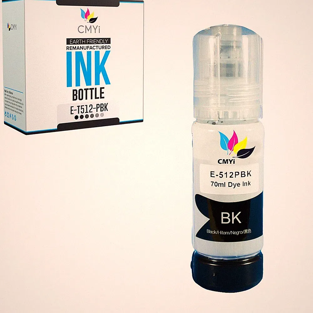 1-Pack CMYi Compatible Epson 512 Photo Black Ink Bottle fits Expression ET-7700