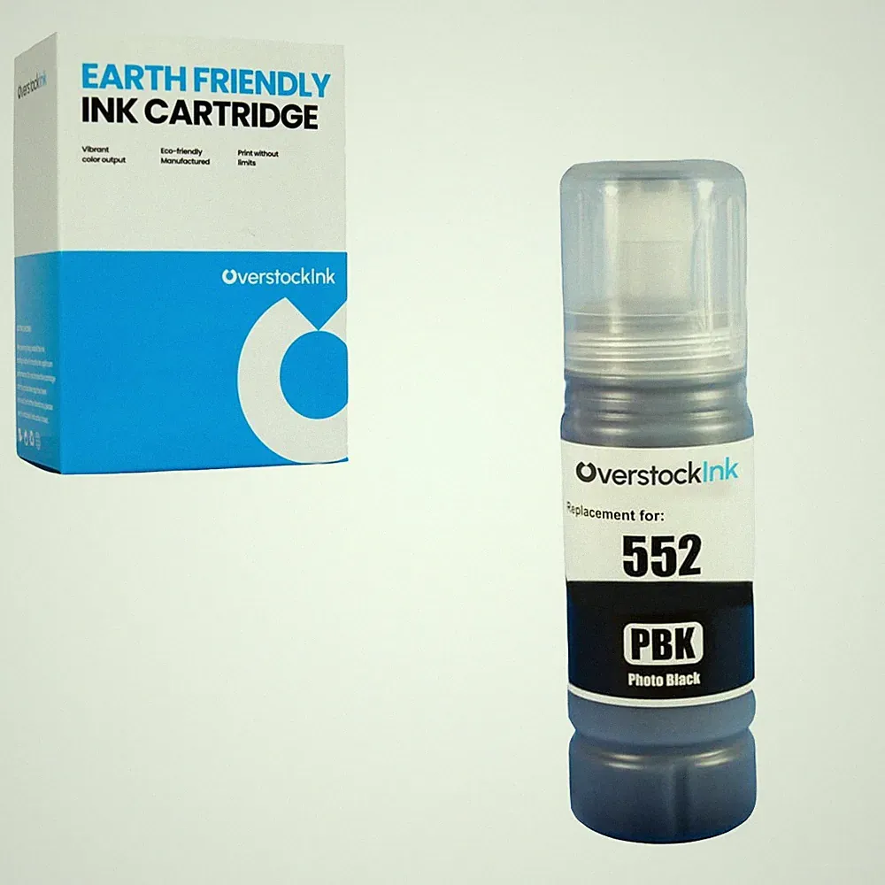 1PK T552 552 Photo Black Ink Bottle Compatible for EcoTank Photo ET-8500 8550