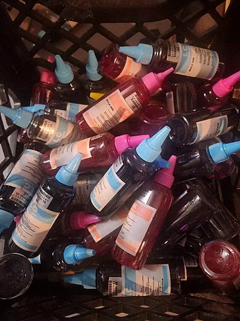40 bottles sublimation ink light cyan light magenta for sublimation printers