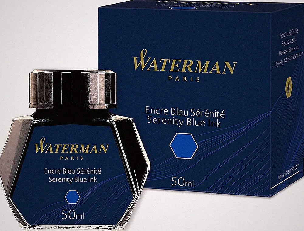 50Ml Ink Bottle for Fountain Pens, Serenity Blue Ink