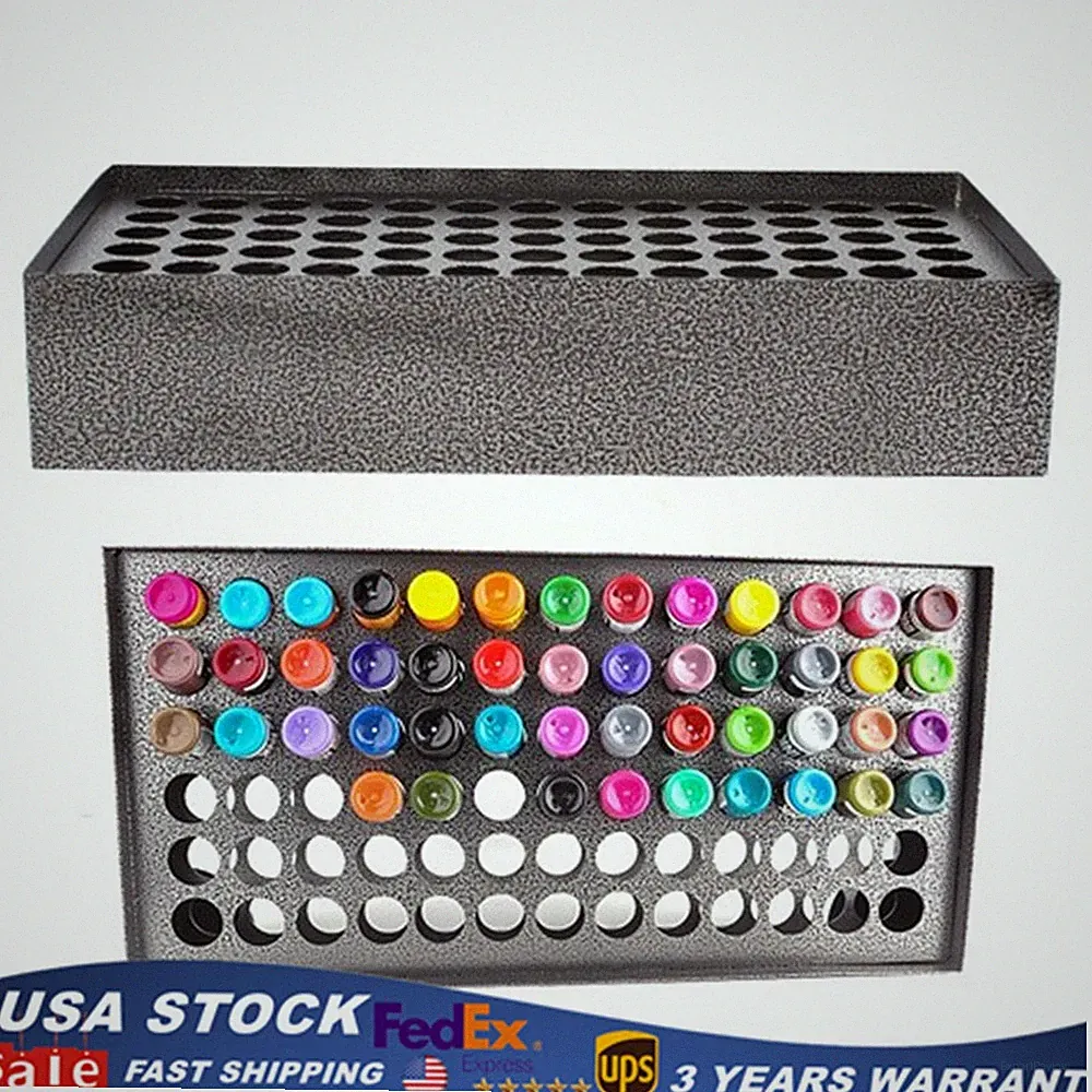 78 Holes Tattoo Ink Rack Shelf Holder Wall Mounted Tattoo Bottle Display Stand
