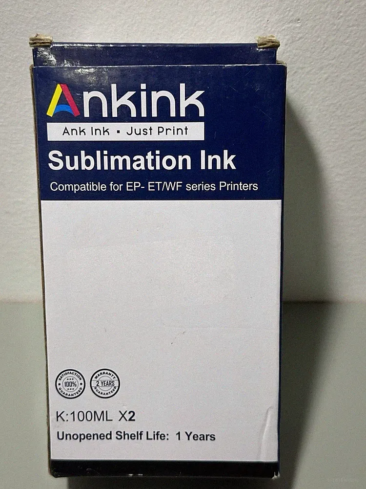 ANKINK Sublimation Ink – 2x100ml Black Bottle for All Epsn Inkjet Printer