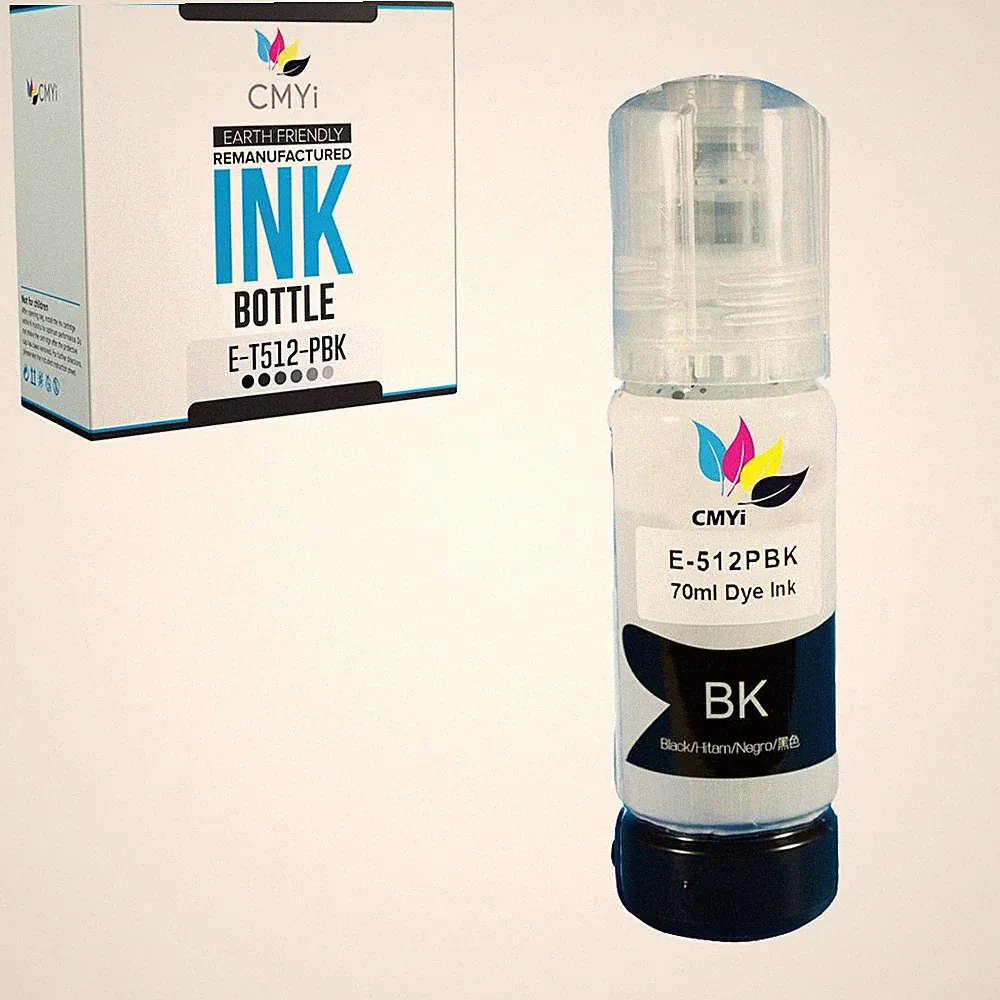 CMYi 1-Pack Compatible Epson 512 Photo Black Ink Bottle fits Expression ET-7700