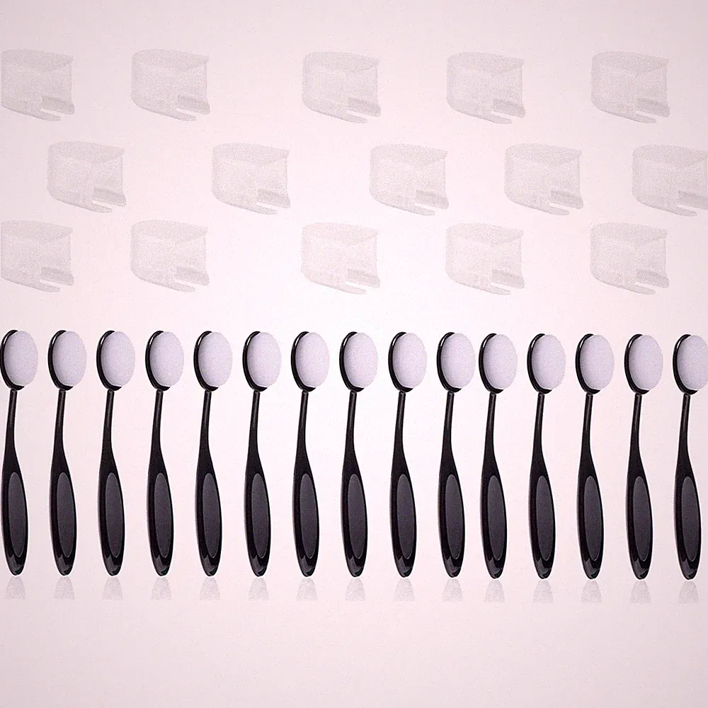 Craft Ink Blending Brushes 5 Pcs Size 4 0.82" Brush Head with Covers