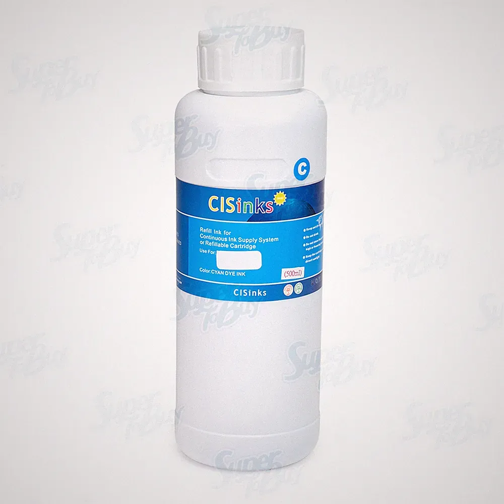 Cyan 500ml Refill Ink Bottle alternative for WF-2630 WF-2650 WF-2660 CISS