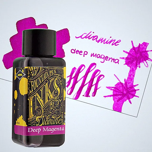 Diamine Deep Magenta Bottled Ink For Fountain Pens New 30 ml DM-3030