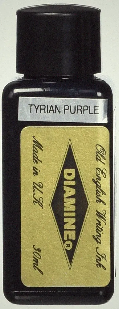 Diamine Tyrian Purple 30ml Bottle Fountain Pen Ink Refill Vibrant Smooth Writing