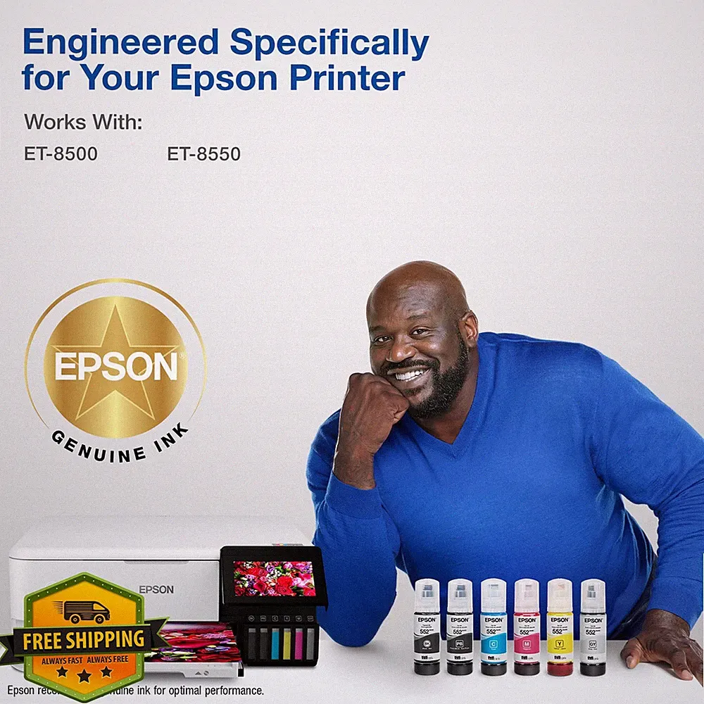 Epson 552 EcoTank Ultra-high Capacity Ink Bottle Gray ET-8500/8550