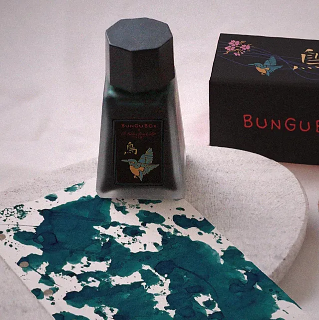 Esterbrook x Bungubox Kingfisher Bottled Ink in Teal - 30mL - NEW