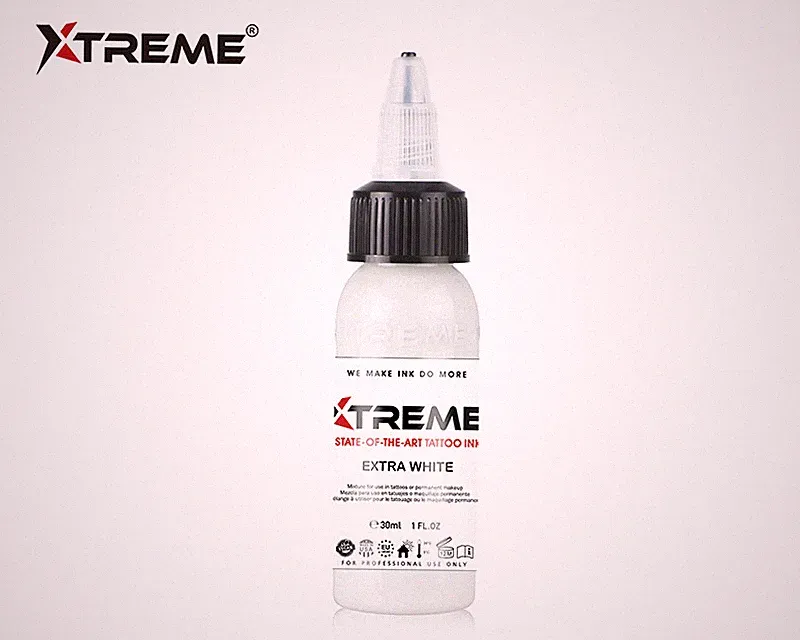 EXTRA WHITE Xtreme Ink Premium Bright Solid Color Tattoo Pigment Made in USA