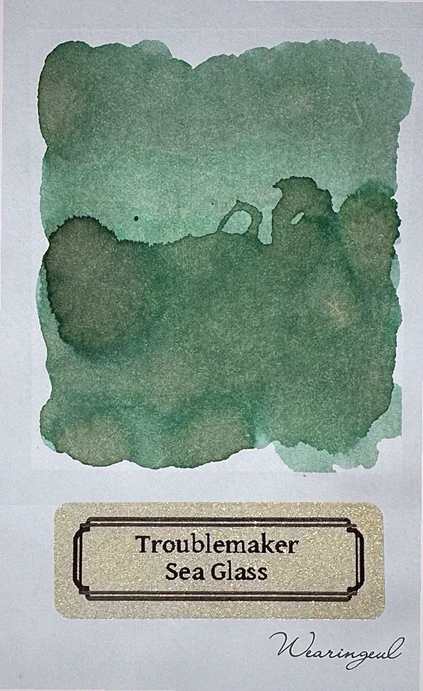 Fountain Pen Ink Samples Troublemaker Sea Glass Color 3mL Mini Bottle