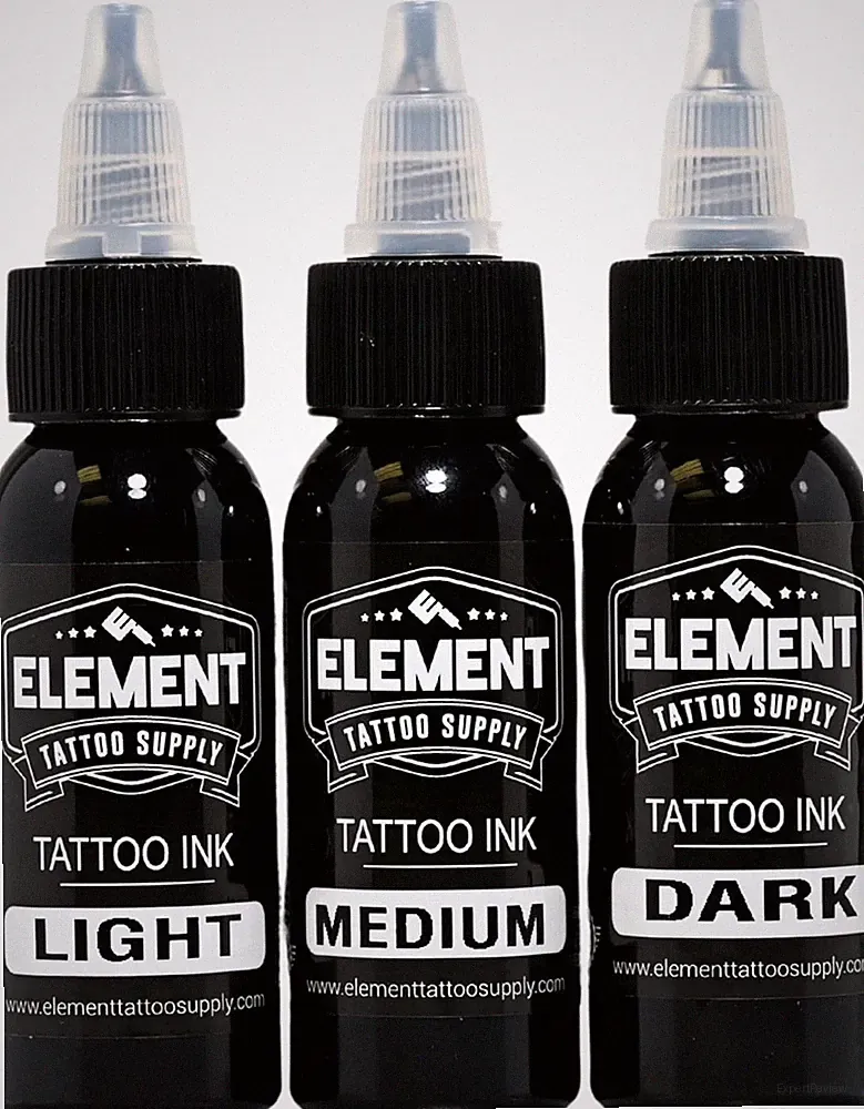 Greywash Tattoo Ink Set for Professional Tattooing Supplies – Light, Medium & Da