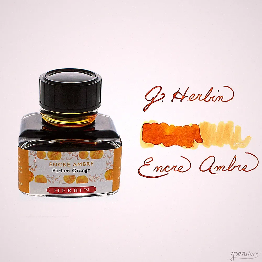 J. Herbin 30 ml bottle Fountain Pen Ink, Amber (Orange Scented)