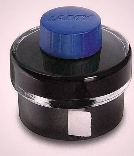 Lamy 50ml Fountain Pen Ink Bottle With Blotter Paper, Blue