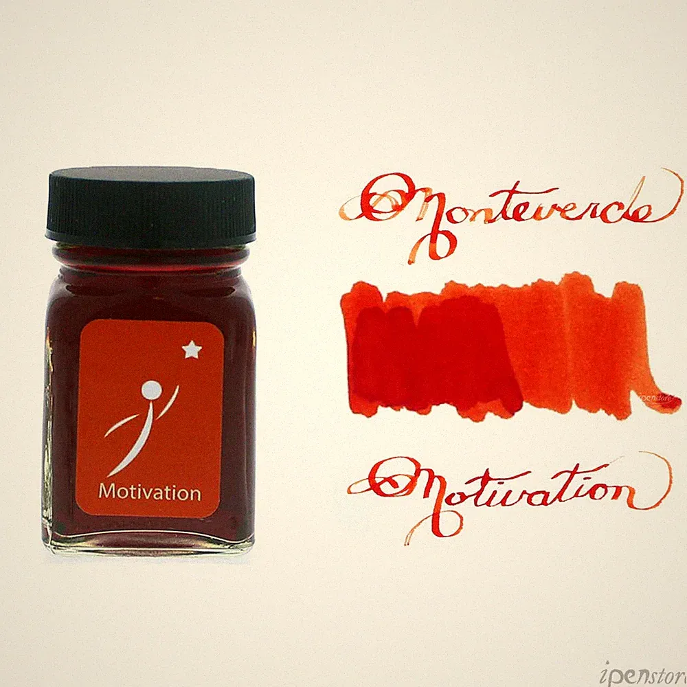 Monteverde 30 ml Bottle Fountain Pen Ink, Motivation Orange