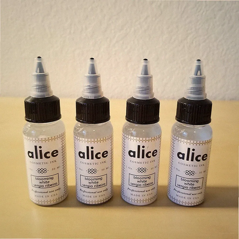 *NEW* Four Bottles (1 oz./30ml) Alice Cosmetic Ink- Blooming White