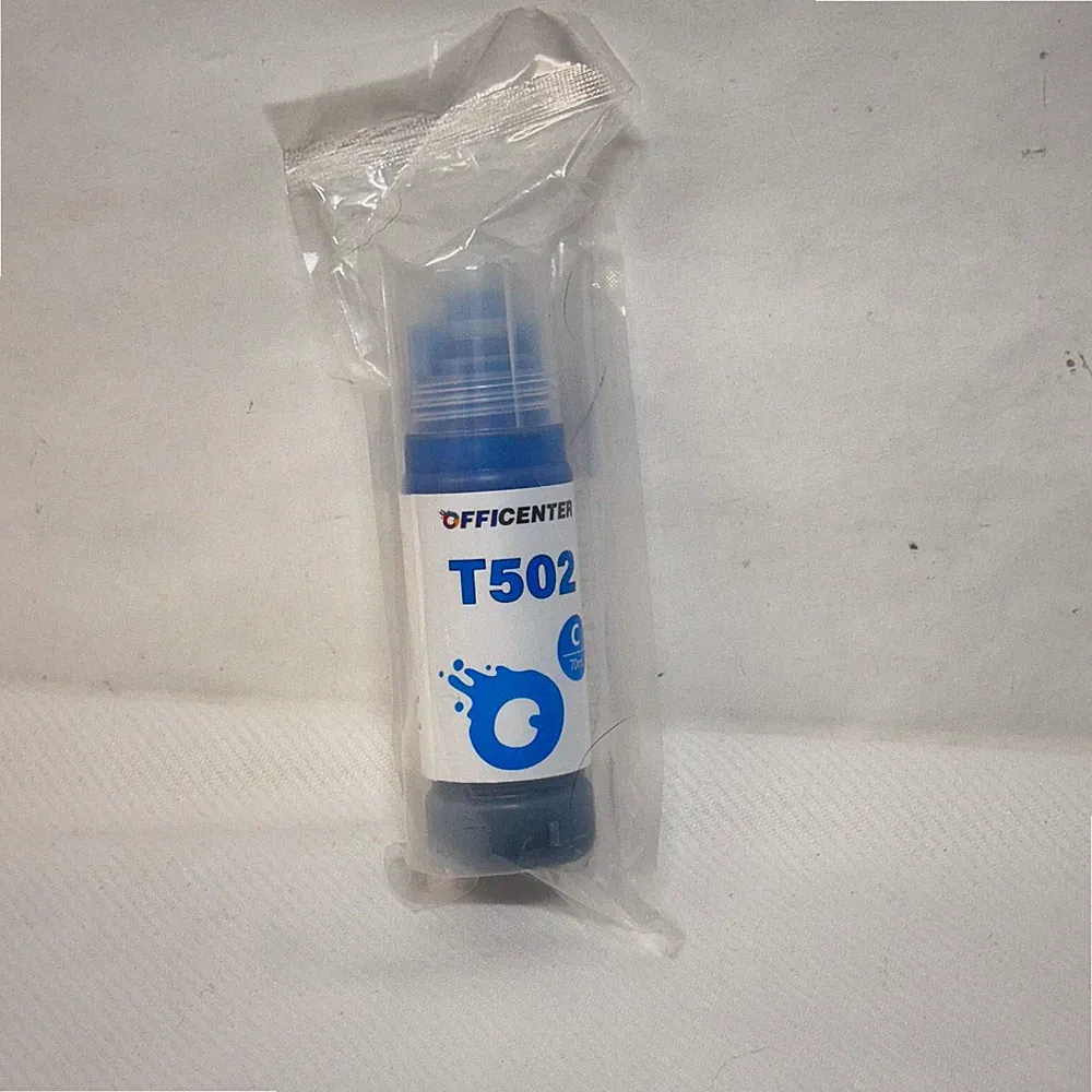 Officenter 502 Cyan Ink Bottle 70ml Sealed