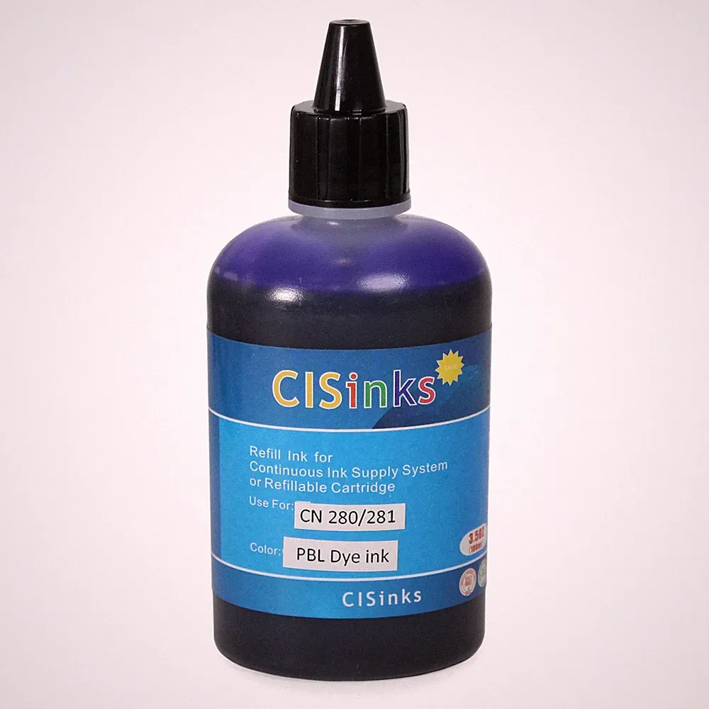 Photo Blue Refill Ink Bottle 3.5oz/100ml for Canon PIXMA TS8220 CLI-281 Non-OEM