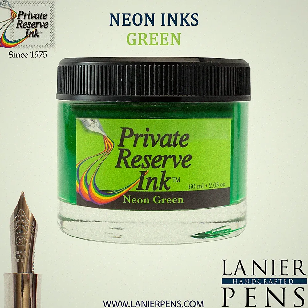 Private Reserve Ink Bottle 60ml - Neon Green (PR17059)