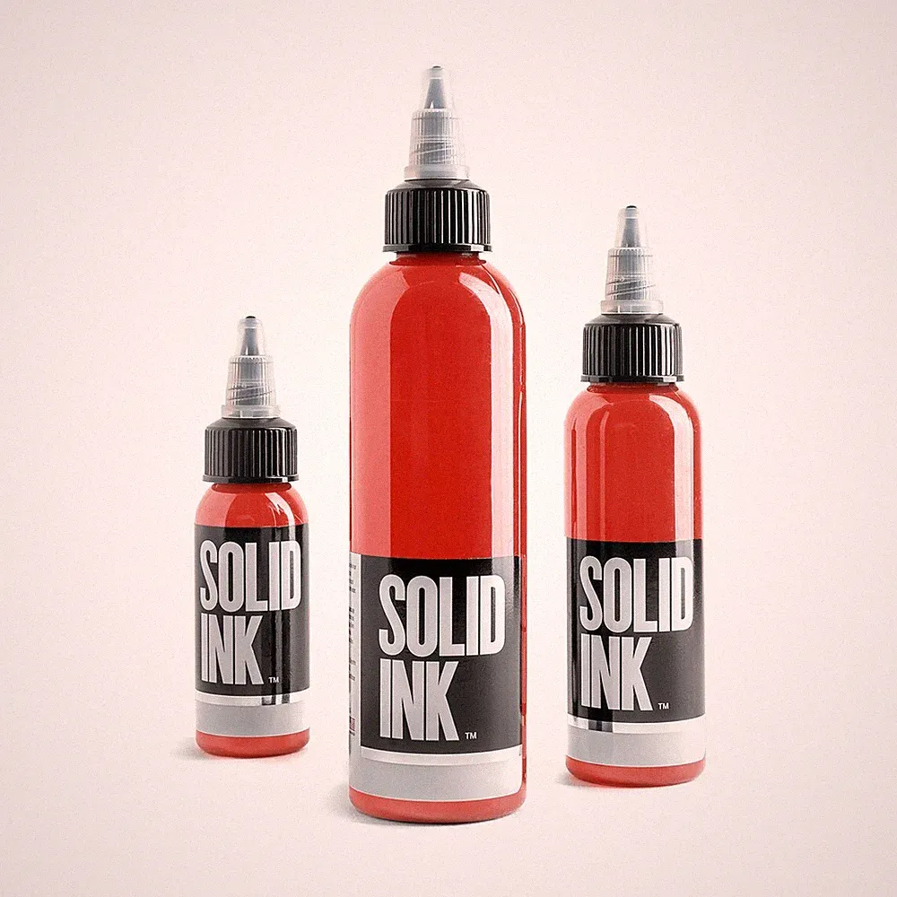 Solid Ink Tattoo Color Ink 1 oz 30ml bottle 100% Authentic Free Shipping