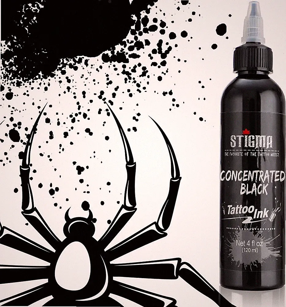 Tattoo Ink Black 4Oz 120Ml USA Standard Concentrated Pigment for Lining
