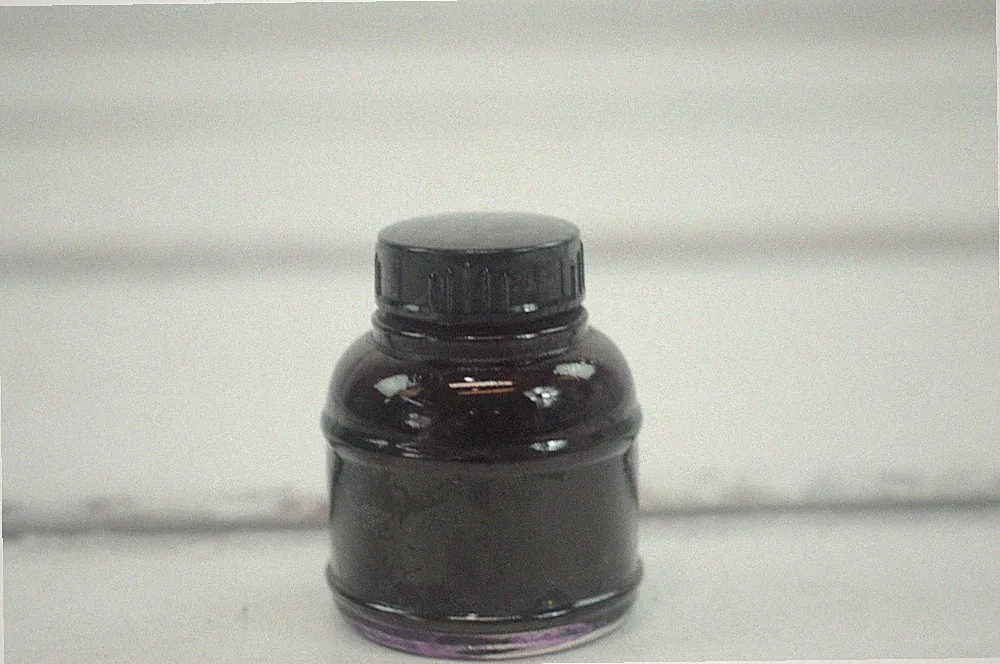 Vintage Skrip Ink Bottle Can Full Ink Bottle With Brush Red Ink