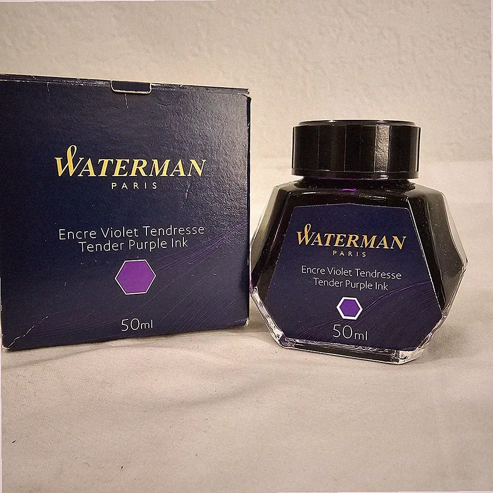 Waterman Tender Purple Fountain Pen Ink Premium Quality 50ml Bottle