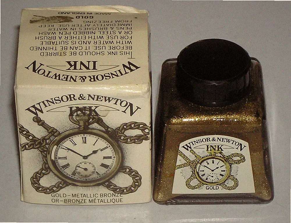 Winsor & Newton Drawing Ink Bottle 35ml Gold